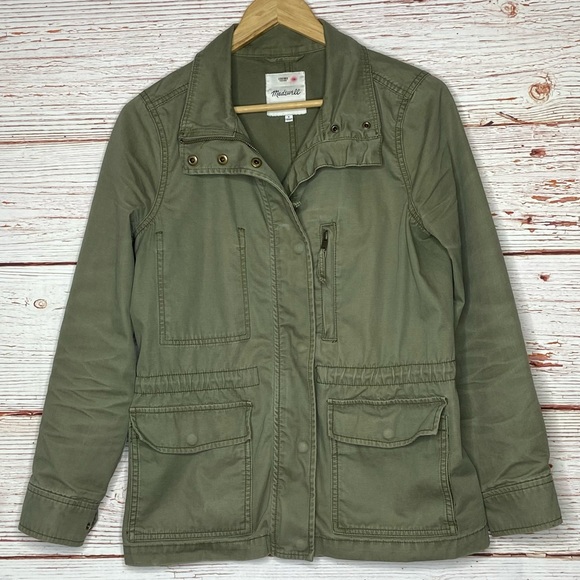 Madewell Passage Jacket in Army Green Sz S - Picture 7 of 16